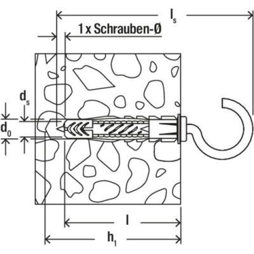 fischer Universaldübel UX 8 x 50 WH | 25 Stück