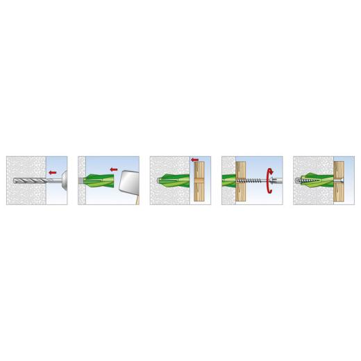 fischer Gasbetondübel GB Green 10 - 18 Stück