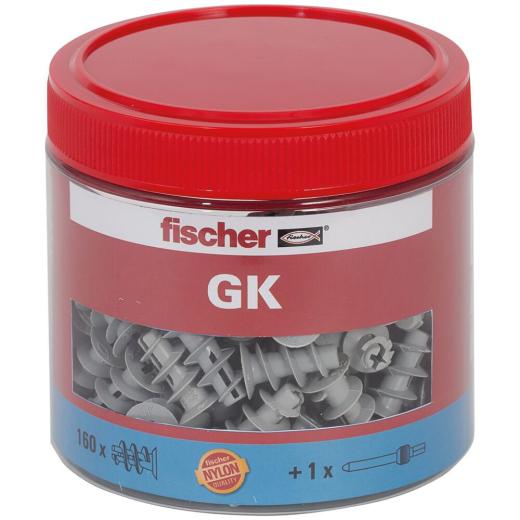 fischer Gipskartondübel GK Dose (160 Stück)