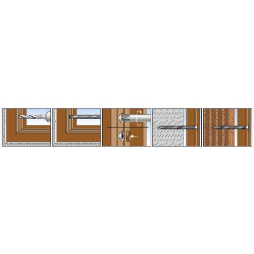 fischer Fensterrahmenschraube FFS 7,5 x 112 | 100 Stück