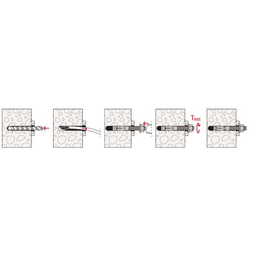 fischer - Bolzenanker FBZ 10/20 | 25 Stück