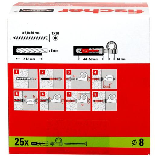 fischer - EasyHook Angle 8 x 40 DuoPower | 25 Stück