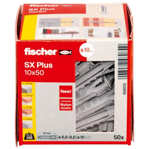 fischer Spreizdübel SX Plus 10 x 50 | 50 Stück