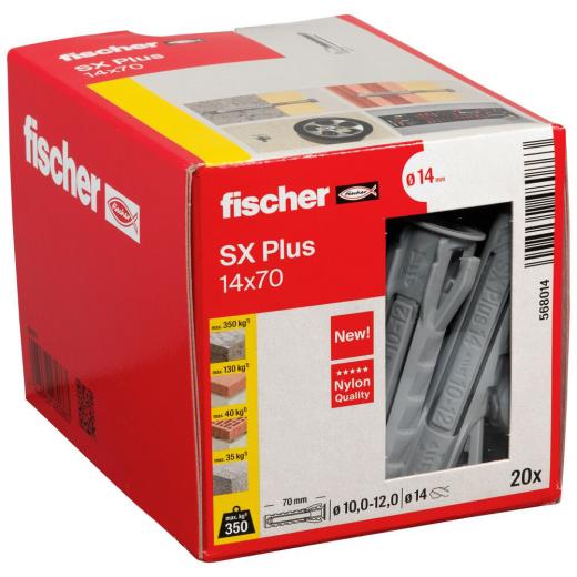 fischer Spreizdübel SX Plus 14 x 70 | 20 Stück