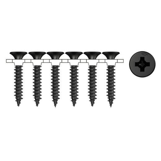 fischer Schnellbauschraube 3,5 x 45/39, PH2, Trompetenkopf, Stahl phosphatiert - 1000 Stück