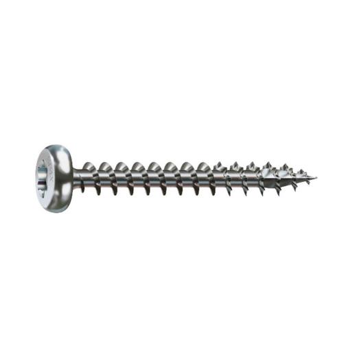 SPAX Tornillo acero inoxidable, 5 x 40/37, Cabeza redonda, T-STAR plus, A2 (1.4567) - 200 unidades