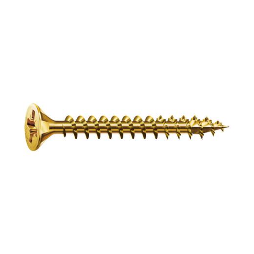 SPAX Universal screw, 4,5 x 16/13, flat countersunk head, cross recess Z, YELLOX (A2L) - 1000 pieces