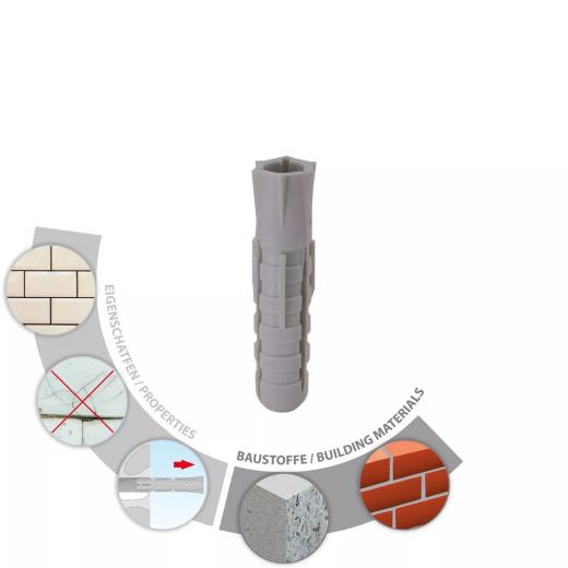 TOX Spreizdübel Fuge 4x20 mm | 100 Stück