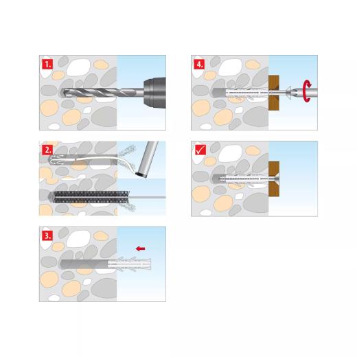 TOX Spreizdübel Fuge 4x20 mm | 100 Stück