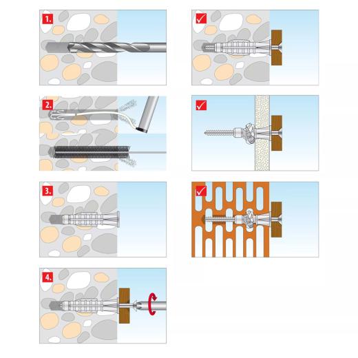 TOX Allzweckdübel Trika 5x31 mm | 100 Stück