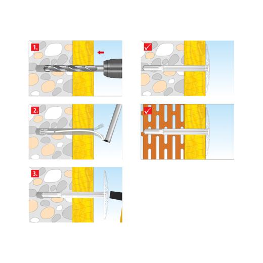 TOX Dämmstoffhalter Keeper 8x220 mm | 250 Stück