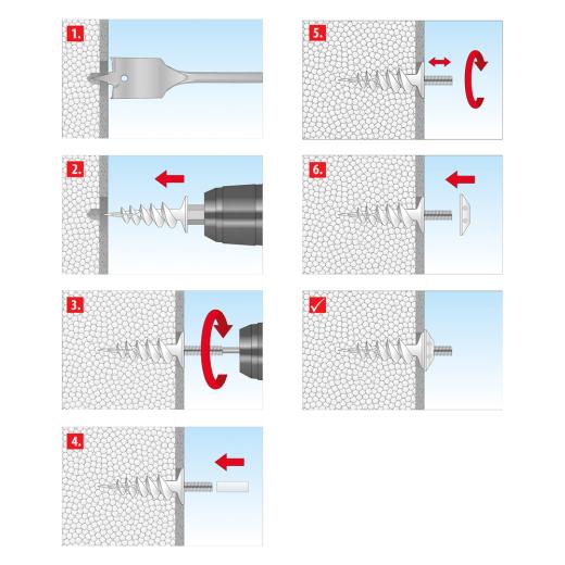 Fallrohrbefestigung Thermo Vario  | 4 Stück