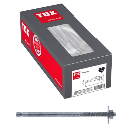 TOX Goujon Slim Fix M12x240/146+161 mm | 20 pièces