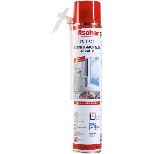 fischer Schnellmontageschaum PU S 750 | 12 Stück