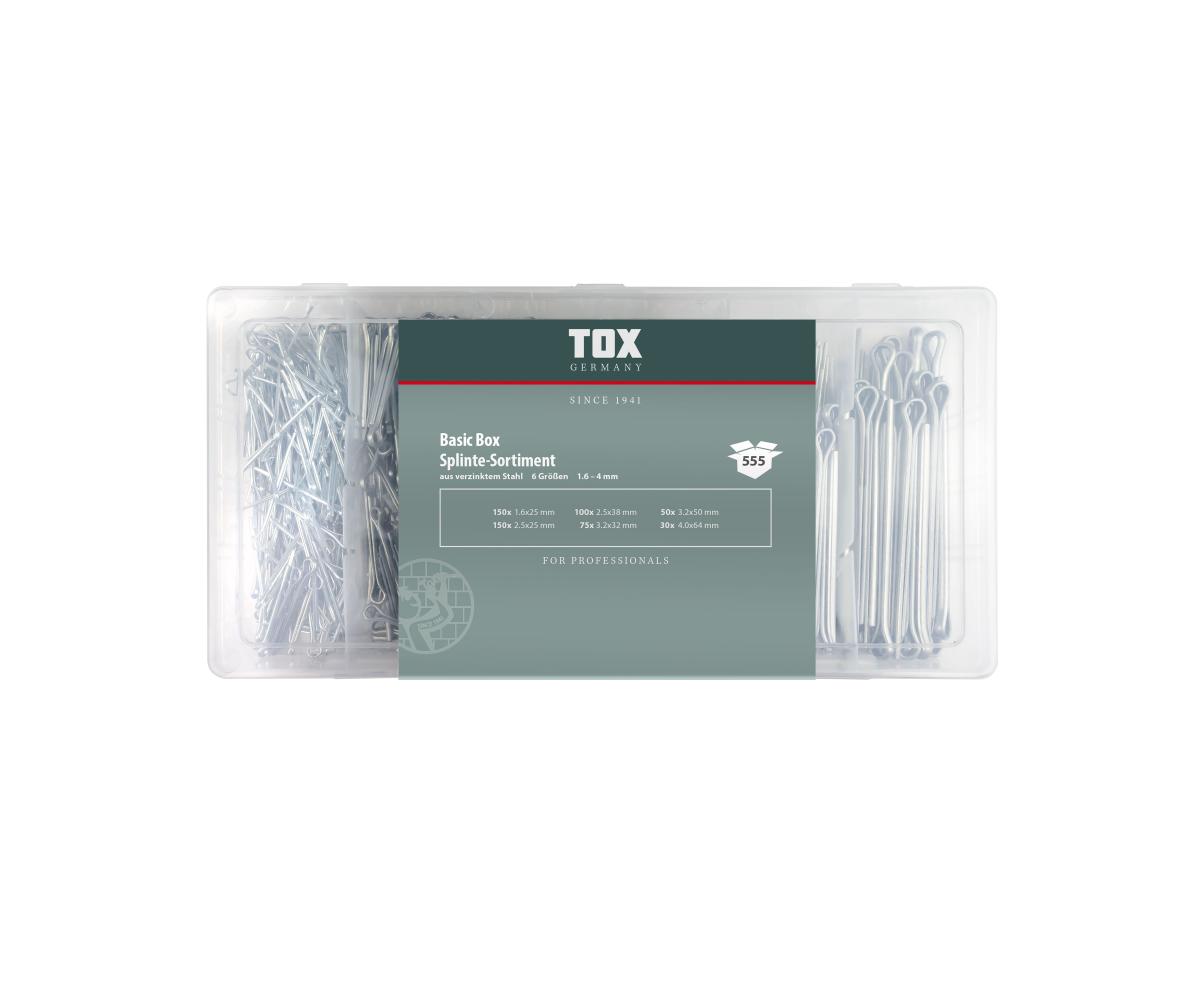 TOX Basic Box Splinte - Sortiment 555 tlg.