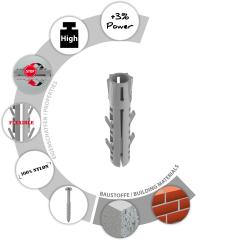 TOX Spreizdübel Barracuda 12x60 mm | 25 Stück