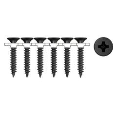 fischer Drywall screws 3,5 x 25/19, PH2, trumpet shape head, phosphated steel - 1000 pieces