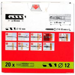 fischer Universeelplug UX 12 x 70 - 20 stuks