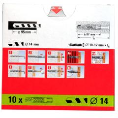 fischer Universeelplug UX 14 x 75 - 10 stuks