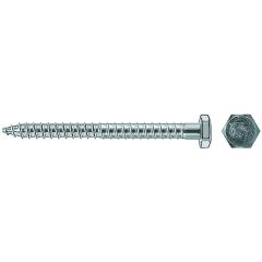 fischer Tornillo de seguridad 7 x 67, cabeza hexagonal, acero galvanizado - 200 piezas