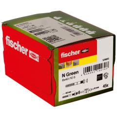 fischer Nageldübel N Green 6 x 40/10 S Senkkopf | 45 Stück