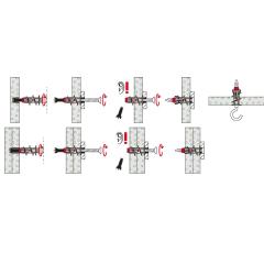 fischer - Gipskartondübel DuoBlade S | 20 Stück