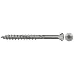 fischer Wood façade screw 5 x 60/36, TX20, countersunk head,  stainless steel A2 - 200 pieces