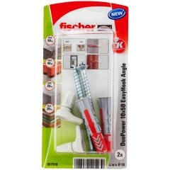 fischer - EasyHook Angle 10 x 50 DuoPower | 10 piezas