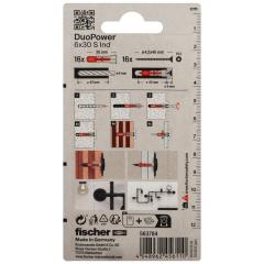 fischer - DuoPower 6 x 30 S Ind K | 80 Stück