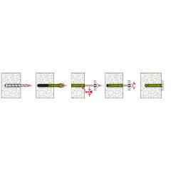 fischer Spreizdübel SX Plus Green 5 x 25 - 90 Stück