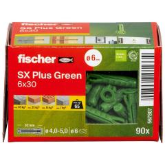 fischer Plug SX Plus Green 6 x 30 - 90 stuk