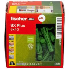 fischer Plug SX Plus Green 8 x 40 - 90 stuk