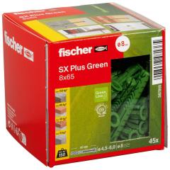 fischer Plug SX Plus Green 8 x 65 - 45 stuk