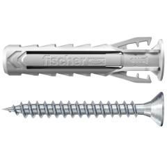 fischer Taco de expansión SX Plus 5 x 25 S con tornillo K | 100 piezas