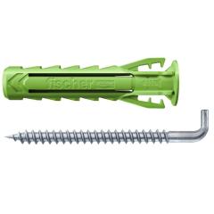 fischer Plug SX Plus Green 6 x 30 S met winkelhaak - 40 stuk