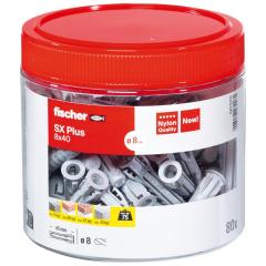 fischer Taco de expansión SX Plus 8 x 40 | Lata | 80 piezas