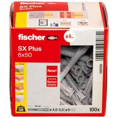 fischer Spreizdübel SX Plus 6 x 50 | 100 Stück