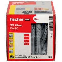 fischer Spreizdübel SX Plus 10 x 80 | 25 Stück