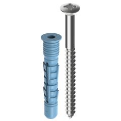 TOX Allzweckdübel Aqua Stop Pro 62tlg. 6x38/8x50 mm + Schraube + Bohrer in Runddose | 62 Stück