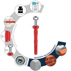 Rahmendübel Fassad XL 14x220 mm | 25 Stück