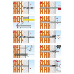 TOX Schwerlast-Montagesystem Thermo Proof M12x300 mm / Klemmstärke: 200 mm | 2 Stück