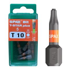 SPAX T-STAR plus bit T10, Lengte: 25 mm - 5 stuk