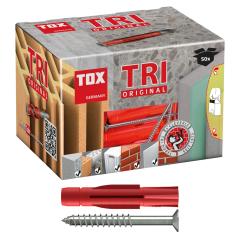 TOX Allzweckdübel Tri  6x36 mm + Schraube  | 50 Stück