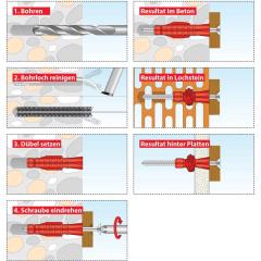 TOX Allzweckdübel Tri 6x51 mm in Runddose | 150 Stück