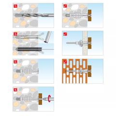 TOX - Taco universal Trika 6x36 mm | 100 piezas