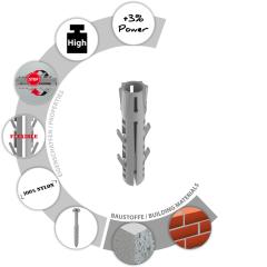 TOX Spreidplug Barracude 5x25 mm | 100 stuk