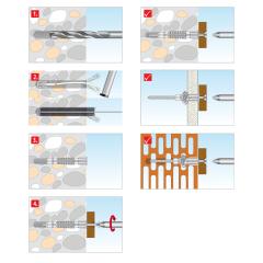 TOX Allzweckdübel Deco 5x25 mm | 100 Stück