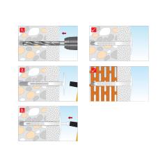 TOX Isolatieplug Husky 8x80 mm | 50 stuk