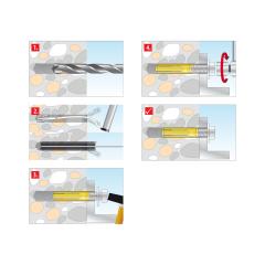 TOX Messing-Spreizdübel Metrix M10x32 mm | 50 Stück