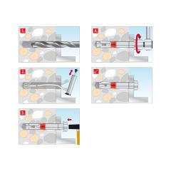 Schwerlastanker Dual Force 1 12x10 mm | 50 Stück